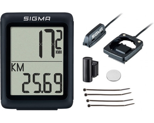 Велокомпьютер SIGMA BC 5.0 WR 5 функций, проводной, черный