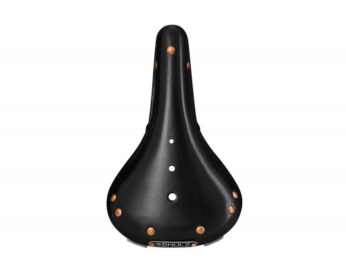 Седло SHULZ Touring Springs кожаное с пружинами (black SD983)