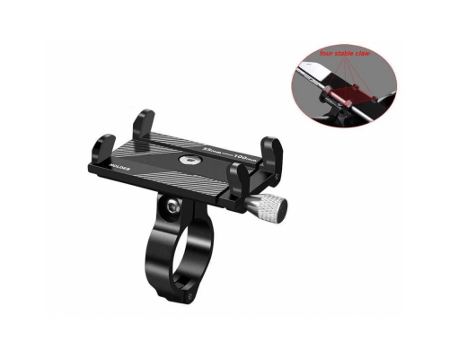 Держатель для смартфона 4,0-7,5, алюминиевый, на руль, Phone Holder, PHA-001