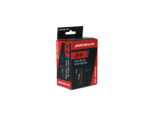 Камера ARISUN STANDARD 24x1.50/2.20 (32/57-507/520) AV 33мм бутиловая 0.9мм