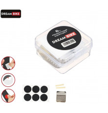 Аптечка велосипедная MiniKit, заплатки, 6 шт., самоклейки, шкурка, пластиковый бокс, Dream Bike (УТ00027263)