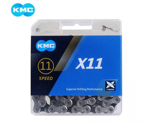 Цепь KMC (X-11) 11 скор. (118 звеньев) 5,50 мм, с замком, инд. упаковка (KMC-X11)