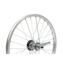 Колесо в сборе 28" заднее, втулка CF-CTO1-1, 3/8 (гайка) c ножным тормозом, 1 ск., алюминиевый одностеночный обод, Forward SW (RWR280036C32)