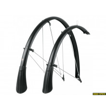 Крылья 0-10435 металлопласт. SKS-10435 Bluemels Matt 35mm, 28", с брызгов., для покрышек 20-28мм, перед. 780мм, зад. 1285мм, вес 514, черные(Германия)