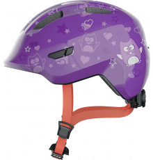 Шлем 05-0067259 Smiley 3.0 детский S(45-50) с регулир., 230гр, 8отв, сетка от насекомых, сиреневый с звездами ABUS