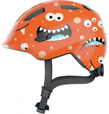 Шлем 05-0067265 Smiley 3.0 детский S(45-50) с регулир., 230гр, 8отв, сетка от насекомых, оранж с монстрами ABUS