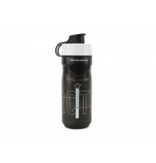 Фляга 8-14060522 ТЕРМО 100% биопластик. AB-ARCTIC Thermo 0.5/07л с колпачком, черно-белая AUTHOR