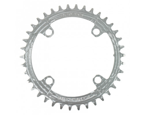 Звезда передняя DForks Kink Ring Narrow-Wide bcd 104 silver 34T